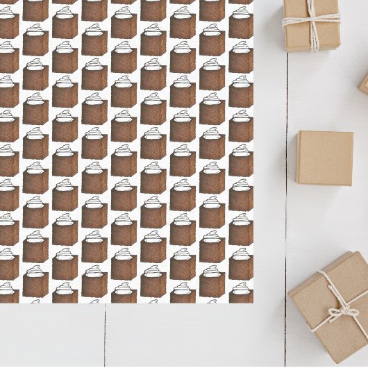 Lebkuchen Cake Slice Weihnachtsfest Seidenpapier