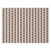 Lebkuchen Cake Slice Weihnachtsfest Tischdecke (Vorderseite (Horizontal))