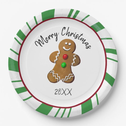 Lebkuchen-Candy-Platten Pappteller (Vorderseite)
