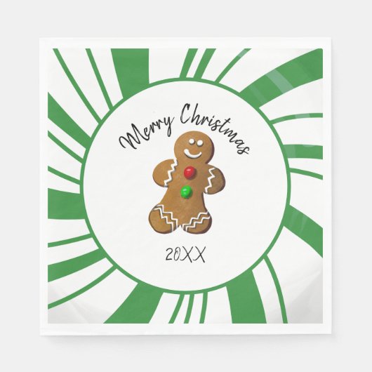 Lebkuchen-Candy-Platten Serviette (Vorderseite)
