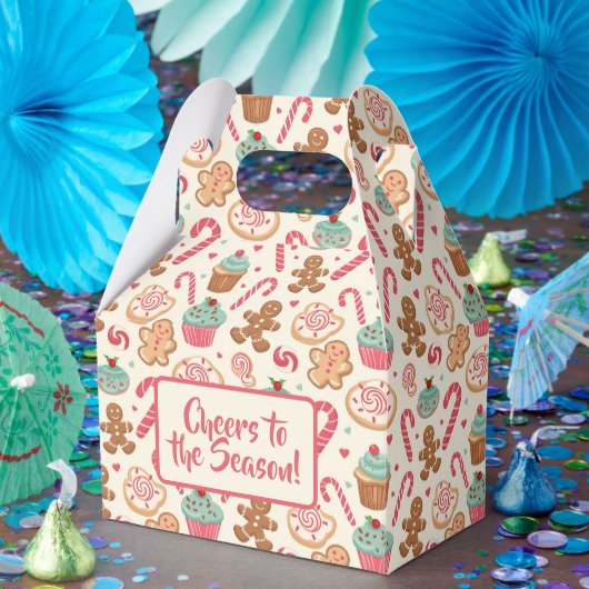 Lebkuchen Candyland Weihnachtsmuster Geschenkschachtel (Party)