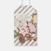 Lebkuchen | Christmas Baby Dusche Danke für die Un Geschenkanhänger (Rückseite)