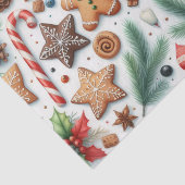 Lebkuchen-Cookie Candy Cane & Kiefer Seidenpapier (Ausschnitt)