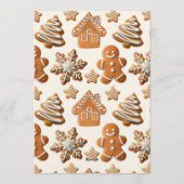 Lebkuchen-Cookie-Einladung Einladung (Rückseite)