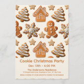 Lebkuchen-Cookie-Einladung Einladung (Vorderseite)