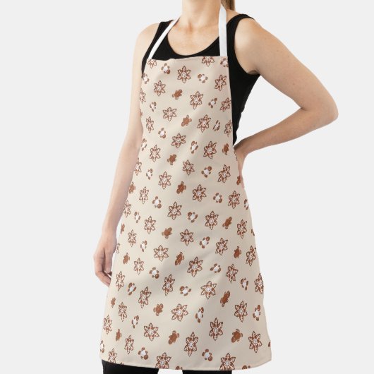 Lebkuchen-Cookie-Muster Weihnachten Apron Schürze (InSitu)