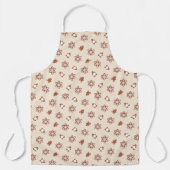 Lebkuchen-Cookie-Muster Weihnachten Apron Schürze (Vorderseite)