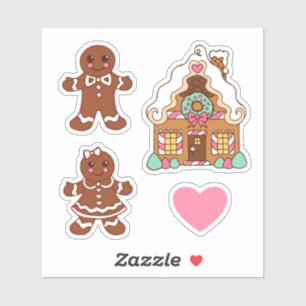 Lebkuchen-Cookies-Aufkleber Aufkleber