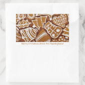 Lebkuchen Cookies, benutzerdefinierte Textaufklebe Rechteckiger Aufkleber (Tasche)