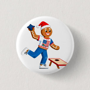Lebkuchen Cornhole Weihnachten 2026 Feier Tailga Button