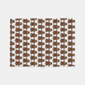 Lebkuchen Dame Weihnachtsgebäck Fleecedecke (Vorderseite (Horizontal))