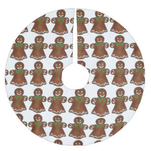 Lebkuchen Dame Weihnachtskekse Weihnachtsgebäck Polyester Weihnachtsbaumdecke