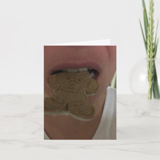 Lebkuchen Dankeschön Dankeskarte (Vorderseite)