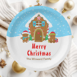 Lebkuchen Dekorieren Party Blau und Rot Pappteller