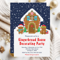 Lebkuchen Dekorieren Party Navy Blue und Red