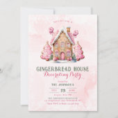 Lebkuchen Dekorieren Weihnachtsweihnachtsfeier Par Einladung (Vorderseite)