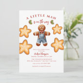 Lebkuchen | Einladung zur Weihnachtsdusche (Stehend Vorderseite)