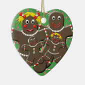 Lebkuchen-Familie Keramik Ornament (Rechts)