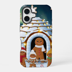 Lebkuchen-Familien-Weihnachten iPhone 16 Hülle