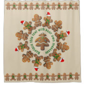 Lebkuchen feiern Weihnachten Duschvorhang (Vorderseite)