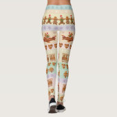 Lebkuchen feiern Weihnachten Leggings (Rückseite)