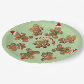 Lebkuchen feiern Weihnachten Pappteller (Schrägansicht)