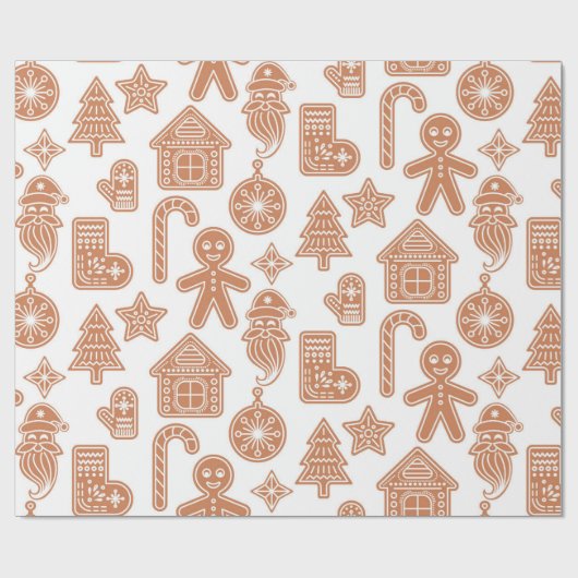 Lebkuchen-Feiertag Geschenkpapier (Flach)