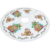 "LEBKUCHEN-FEIERTAG " POLYESTER WEIHNACHTSBAUMDECKE (Schrägansicht)