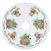 "LEBKUCHEN-FEIERTAG " POLYESTER WEIHNACHTSBAUMDECKE (Vorderseite)
