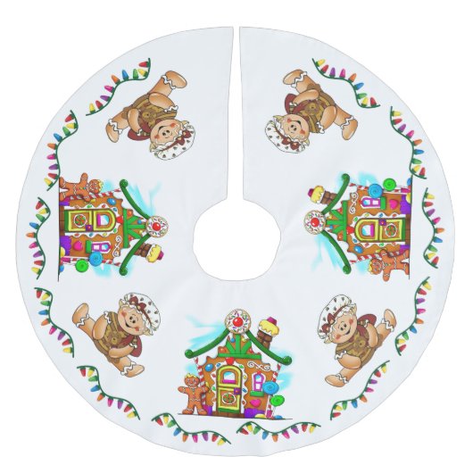 "LEBKUCHEN-FEIERTAG " POLYESTER WEIHNACHTSBAUMDECKE (Vorderseite)