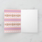 Lebkuchen-Feiertags-Foto-Karte Feiertagskarte (Innenseite)