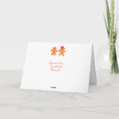 Lebkuchen Feiertagskarte (Rückseite)