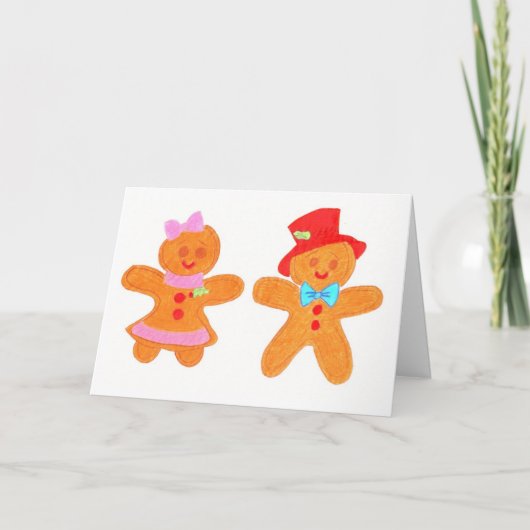 Lebkuchen Feiertagskarte (Vorderseite)