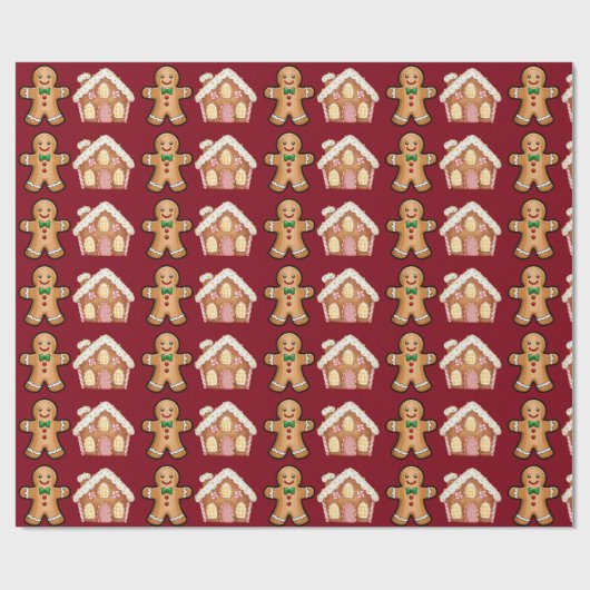 Lebkuchen-Fest Geschenkpapier (Flach)