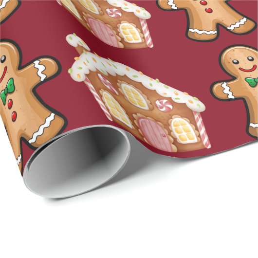 Lebkuchen-Fest Geschenkpapier (Rolleneckpunkt)