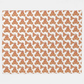 Lebkuchen Fleecedecke (Vorderseite (Horizontal))