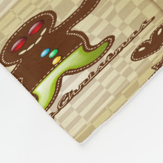 Lebkuchen Fleecedecke (Ecke)