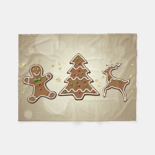 Lebkuchen Fleecedecke (Vorderseite (Horizontal))