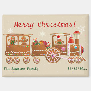 Lebkuchen Frohe Weihnachten Express Zug Cartoon Magnet