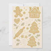 Lebkuchen & Gekicher Wintereinladung |Whimsical Einladung (Rückseite)