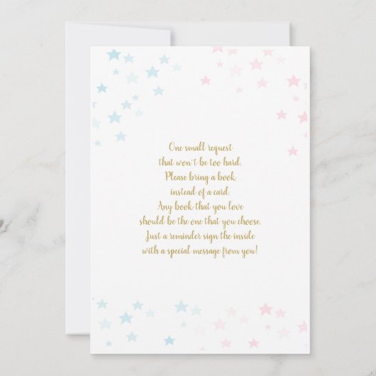 Lebkuchen-Gender-Feier Einladung (Rückseite)