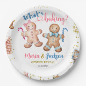 Lebkuchen Gender Paper Plate Pappteller (Vorderseite)