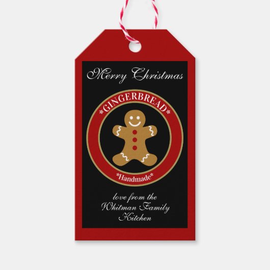 Lebkuchen Geschenkanhänger (Vorderseite)
