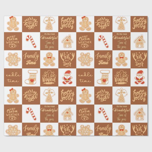 Lebkuchen Geschenkpapier (Flach)