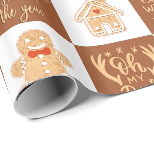 Lebkuchen Geschenkpapier (Rolleneckpunkt)