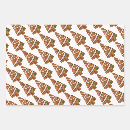 Lebkuchen Geschenkpapier Set (Vorderseite)