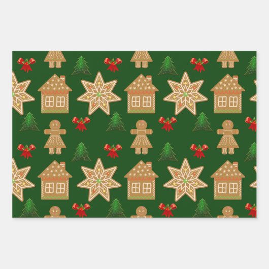 Lebkuchen Geschenkpapier Set (Vorderseite 2)