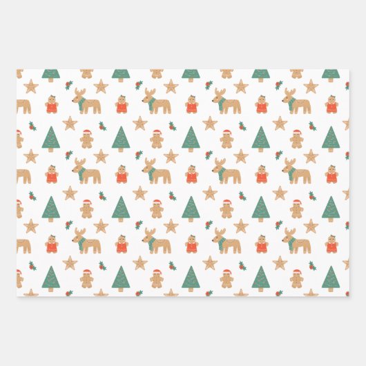 Lebkuchen Geschenkpapier Set (Vorderseite 3)