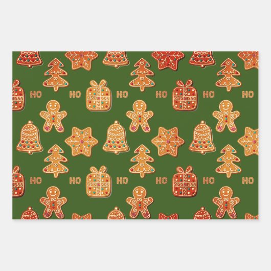 Lebkuchen Geschenkpapier Set (Vorderseite 3)