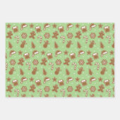 Lebkuchen Geschenkpapier Set (Vorderseite)